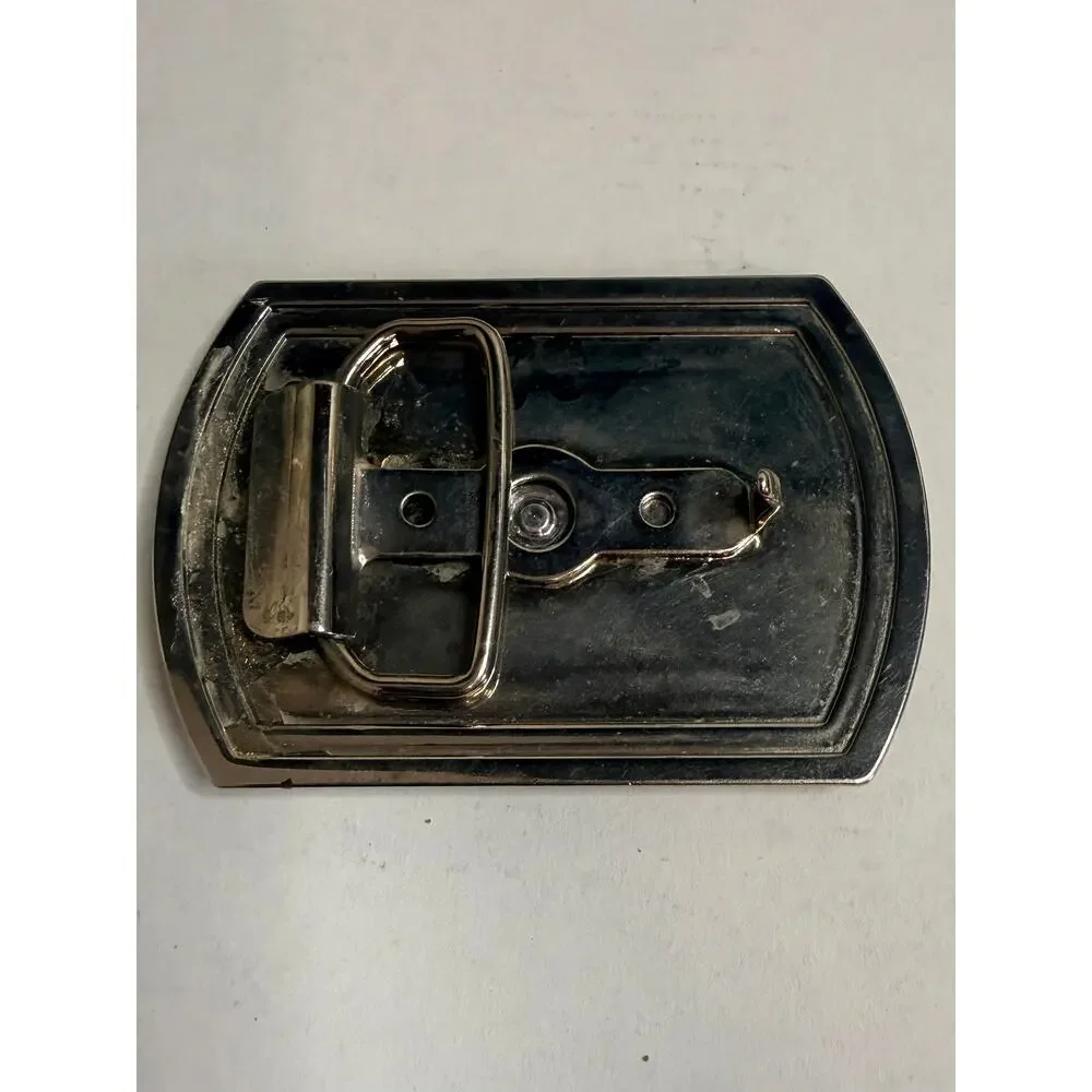 Vintage Rare Road Runner Pewter Belt Buckle Silver Tone 3